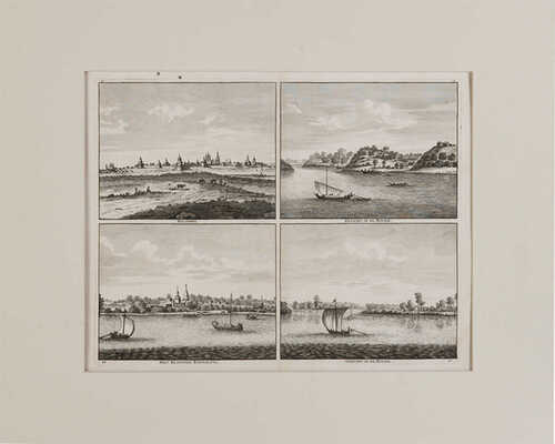 Виды Коломны, Богословского монастыря близ Коломны (Иоанно-Богословский монастырь с. Пощупово) и берегов Оки. 1711.